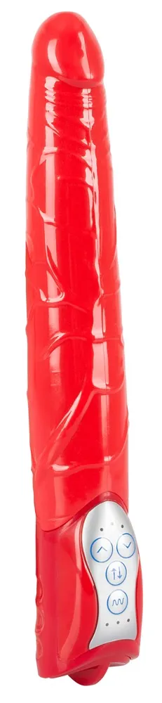 Naturvibrator „Red Push“, 27,5 cm, mit Stoßfunktion Naturvibrator „Red Push“, 27,5 cm, mit Stoßfunktion