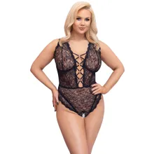 Body ouvert aus weicher elastischer Spitze Body ouvert aus weicher elastischer Spitze