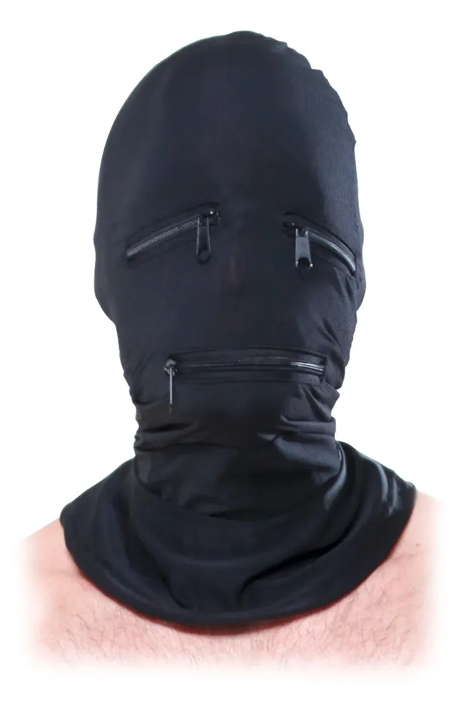 Kopfmaske „Zipper Face Hood“, aus elastischem Stoff Kopfmaske „Zipper Face Hood“, aus elastischem Stoff