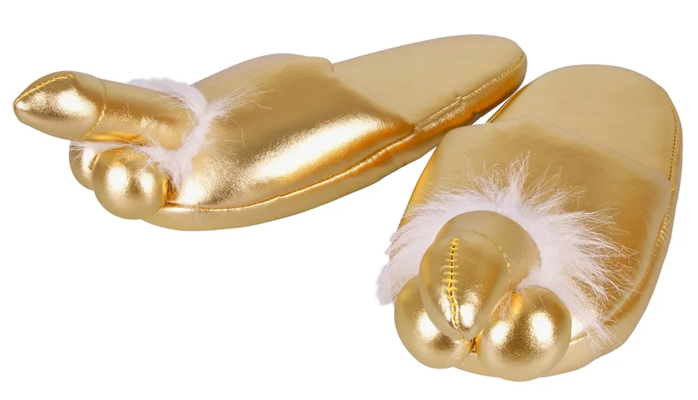 Hausschuhe „Penis-Puschen“, passend von Gr. 37 bis 43 Hausschuhe „Penis-Puschen“, passend von Gr. 37 bis 43