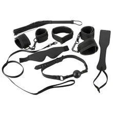 7-tlg. Fesselset aus Lederimitat 7-tlg. Fesselset aus Lederimitat