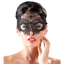 Augenmaske aus filigraner Stickerei, mit Spitzenband zum Binden Augenmaske aus filigraner Stickerei, mit Spitzenband zum Binden