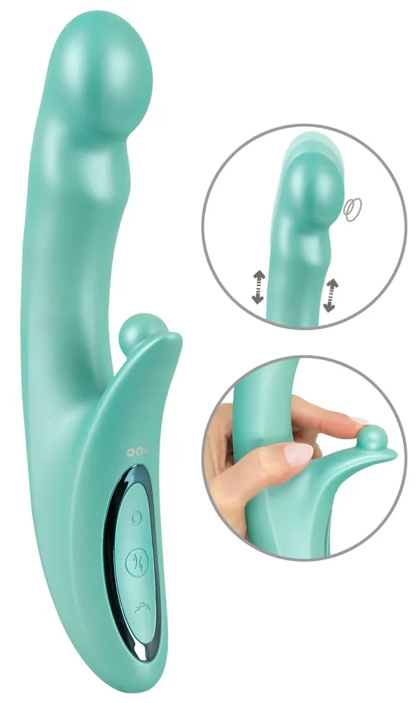 Rabbitvibrator „be Warming“ mit pulsierender Stoßfunktion Rabbitvibrator „be Warming“ mit pulsierender Stoßfunktion