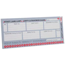Erotikspiel „Stadt, Land, Lust“, 25-Blatt-Papierblock Erotikspiel „Stadt, Land, Lust“, 25-Blatt-Papierblock