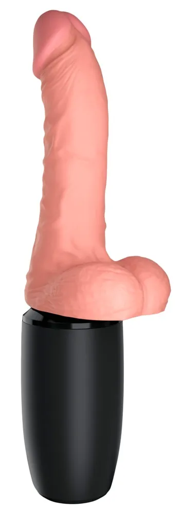 Stoßvibrator „6,5“ Thrusting Cock with Balls“, mit Wärmefunktion, 7 Vibrationsmodi Stoßvibrator „6,5“ Thrusting Cock with Balls“, mit Wärmefunktion, 7 Vibrationsmodi