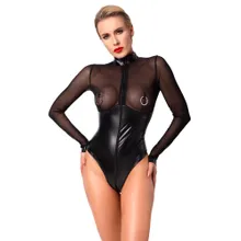 Body „Project Fetish“ mit großen aufgesetzten Nippelringen Body „Project Fetish“ mit großen aufgesetzten Nippelringen