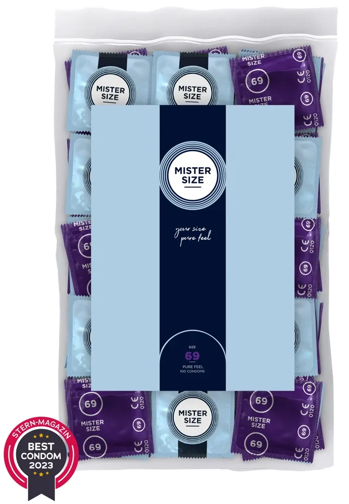 Kondome „69 mm“, transparent, hauchdünn, feucht Kondome „69 mm“, transparent, hauchdünn, feucht