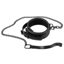 Halsfessel plus Leine, Fessel leicht gepolstert, verstellbar Halsfessel plus Leine, Fessel leicht gepolstert, verstellbar