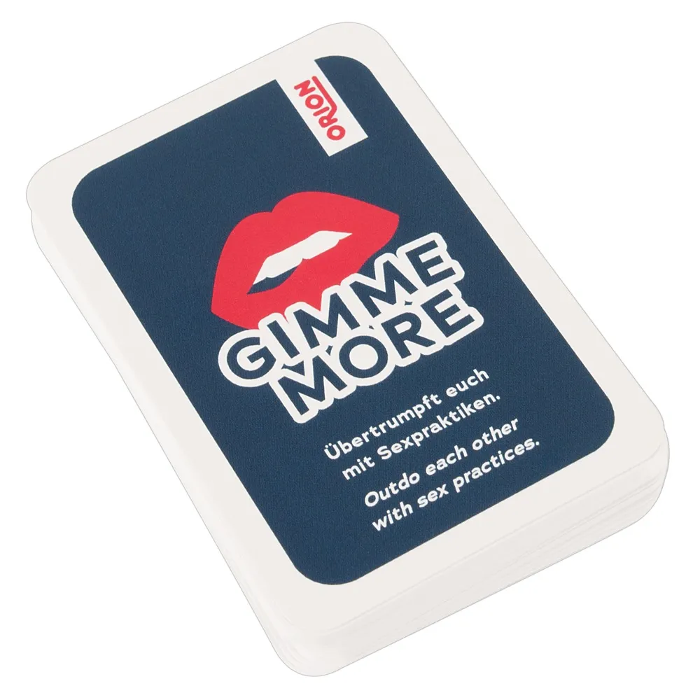 Kartenspiel „Gimme More“ mit Sex-Praktiken Kartenspiel „Gimme More“ mit Sex-Praktiken