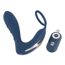 Penisring mit Vibro-Perineumreizer und Vibro-Analplug Penisring mit Vibro-Perineumreizer und Vibro-Analplug