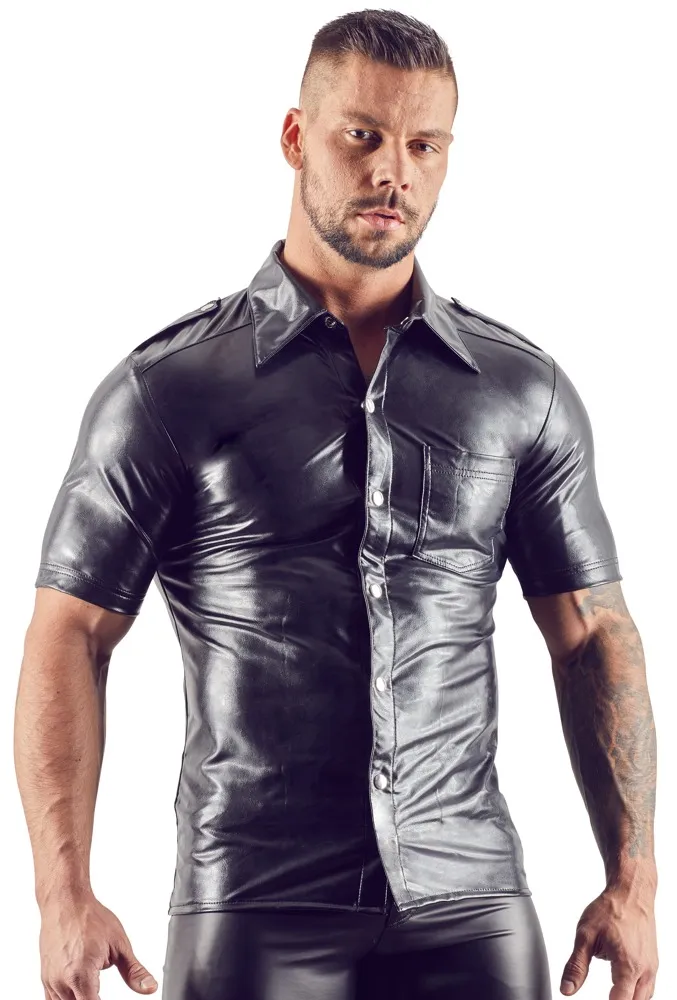 Shirt aus Lederimitat Shirt aus Lederimitat