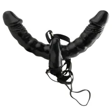 „Vibrating Double Delight Strap-On“ mit Doppelvibrator „Vibrating Double Delight Strap-On“ mit Doppelvibrator