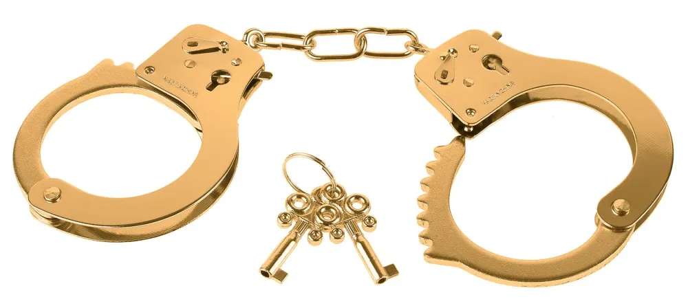 Handschellen „Gold Metal Cuffs“, in Goldoptik Handschellen „Gold Metal Cuffs“, in Goldoptik