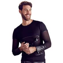 Shirt mit abknöpfbarem Brustharness Shirt mit abknöpfbarem Brustharness