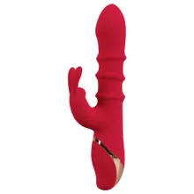 Rabbitvibrator mit 3 beweglichen Massageringen Rabbitvibrator mit 3 beweglichen Massageringen
