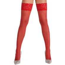 Halterlose Strümpfe mit 9-cm-Spitzenabschluss, Oeko-Tex zertifiziert. Halterlose Strümpfe mit 9-cm-Spitzenabschluss, Oeko-Tex zertifiziert.