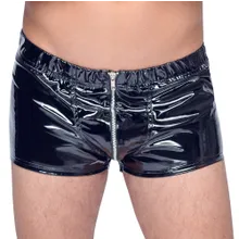 Pants aus Lack mit Front-Reißverschluss Pants aus Lack mit Front-Reißverschluss