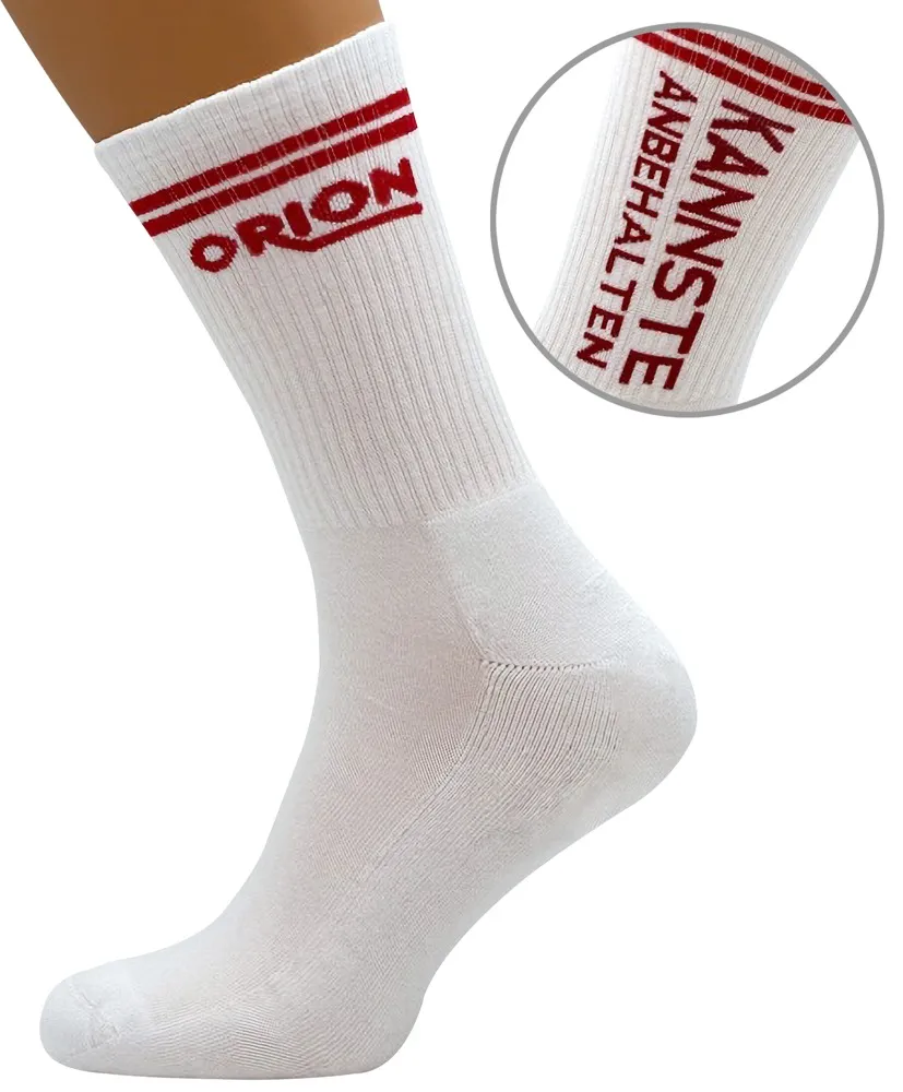 Socken „ORION“ mit Spruch: Kannste anbehalten Socken „ORION“ mit Spruch: Kannste anbehalten