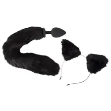 Analplug mit Katzenschwanz plus Haarreif mit Katzenohren Analplug mit Katzenschwanz plus Haarreif mit Katzenohren