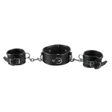 Hals- und Handfessel aus Leder Hals- und Handfessel aus Leder