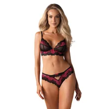 BH plus Slip "Tulia" mit zweifarbiger Spitze BH plus Slip "Tulia" mit zweifarbiger Spitze