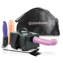 Sexmaschine „International Portable Sex Machine“ mit 2 Dildos plus Vibrator Sexmaschine „International Portable Sex Machine“ mit 2 Dildos plus Vibrator