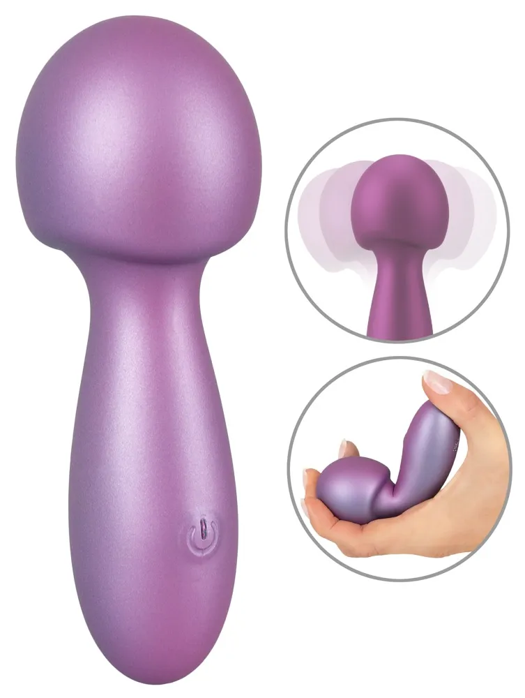 Massagestab „Flexible Mini Wand“ im Metallic-Glossy-Look Massagestab „Flexible Mini Wand“ im Metallic-Glossy-Look