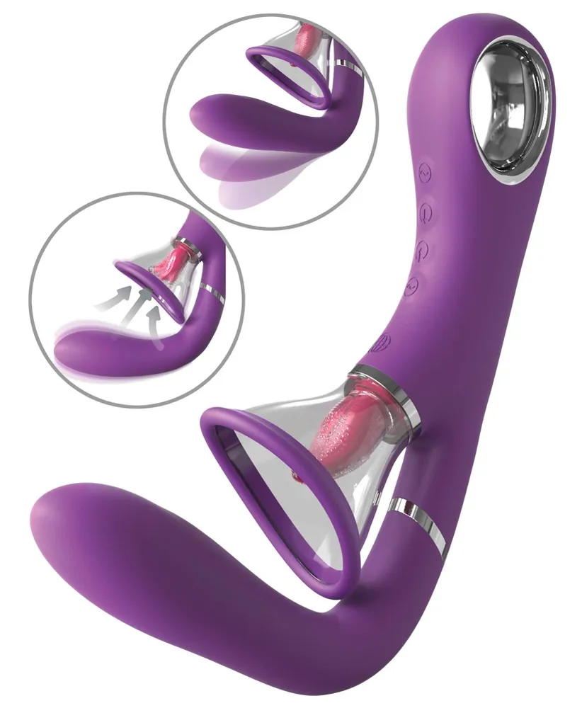 Vibrator „Her Ultimate Pleasure Pro“ mit 2 Klitoris-Saugschalen Vibrator „Her Ultimate Pleasure Pro“ mit 2 Klitoris-Saugschalen