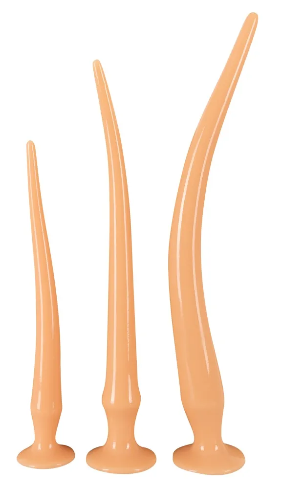 3-teiliges Analplug-Set „Super Long Flexible Butt Plug Set“, verschiedene Extra-Längen und Gewichte 3-teiliges Analplug-Set „Super Long Flexible Butt Plug Set“, verschiedene Extra-Längen und Gewichte