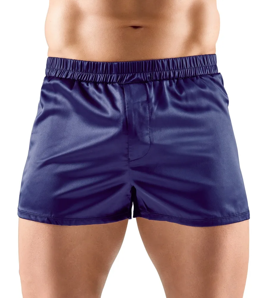 Satin-Pants mit Eingriff vorne Satin-Pants mit Eingriff vorne