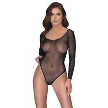 Body aus hochelastischem Netz, nahtlos gefertigt Body aus hochelastischem Netz, nahtlos gefertigt