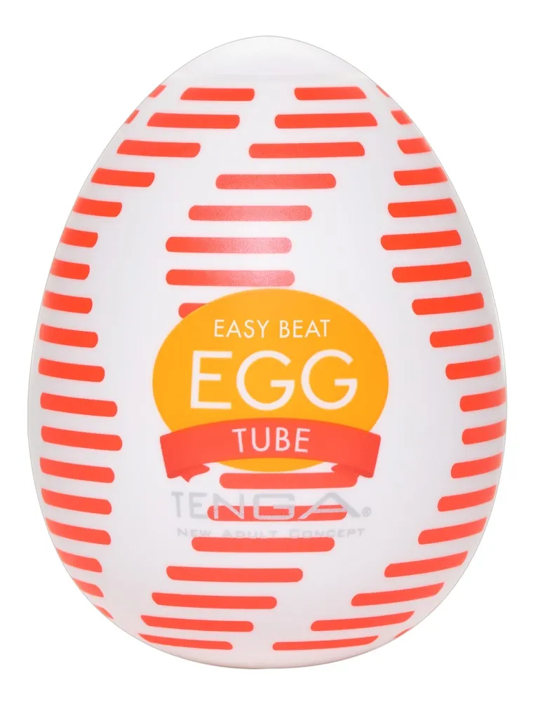 Masturbator „Egg Tube“ mit gerippter Wellen-Stimulationsstruktur Masturbator „Egg Tube“ mit gerippter Wellen-Stimulationsstruktur