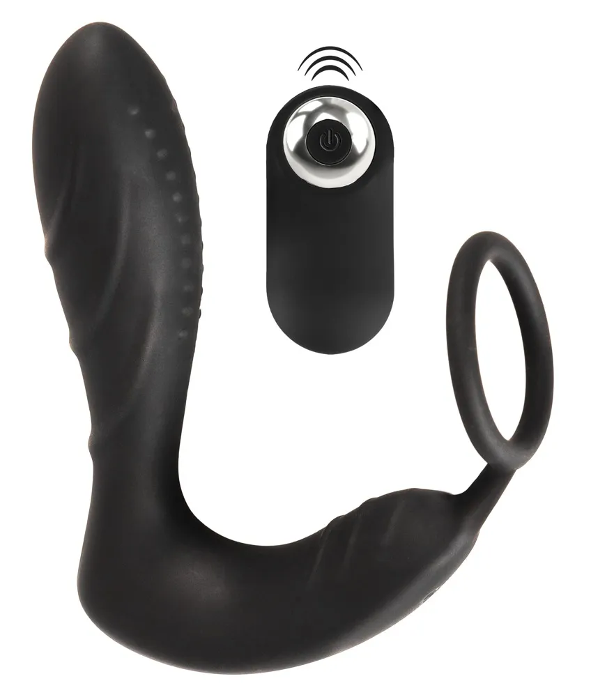 Analvibrator „RC Prostata Plug mit Penisring“ Analvibrator „RC Prostata Plug mit Penisring“