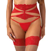 Strapsgürtel „Matildea“ aus Netztüll und Spitze Strapsgürtel „Matildea“ aus Netztüll und Spitze