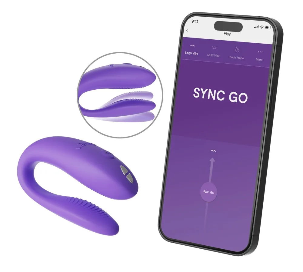 Paarvibrator „Sync Go“ mit 10+ Vibrationsmodi per App Paarvibrator „Sync Go“ mit 10+ Vibrationsmodi per App