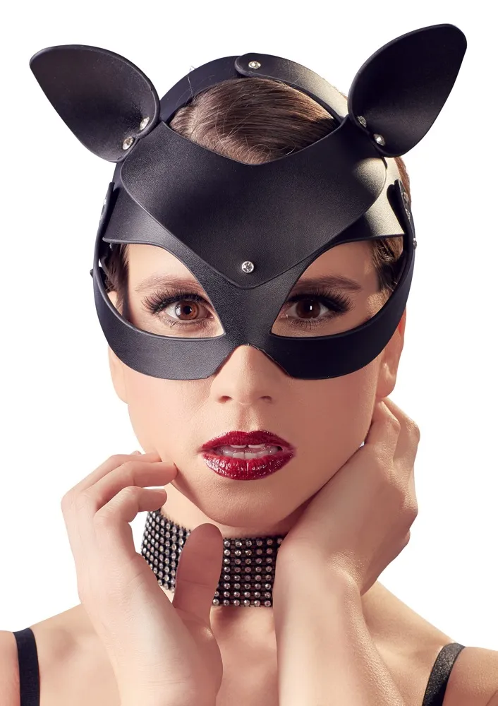 Kopfmaske mit Katzenohren Kopfmaske mit Katzenohren