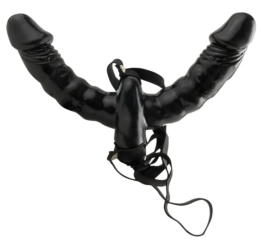 „Vibrating Double Delight Strap-On“ mit Doppelvibrator „Vibrating Double Delight Strap-On“ mit Doppelvibrator