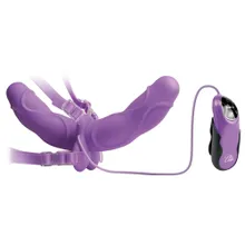 Umschnallvibrator „Vibrating Double Delight Strap-on“ inklusive Augenmaske Umschnallvibrator „Vibrating Double Delight Strap-on“ inklusive Augenmaske