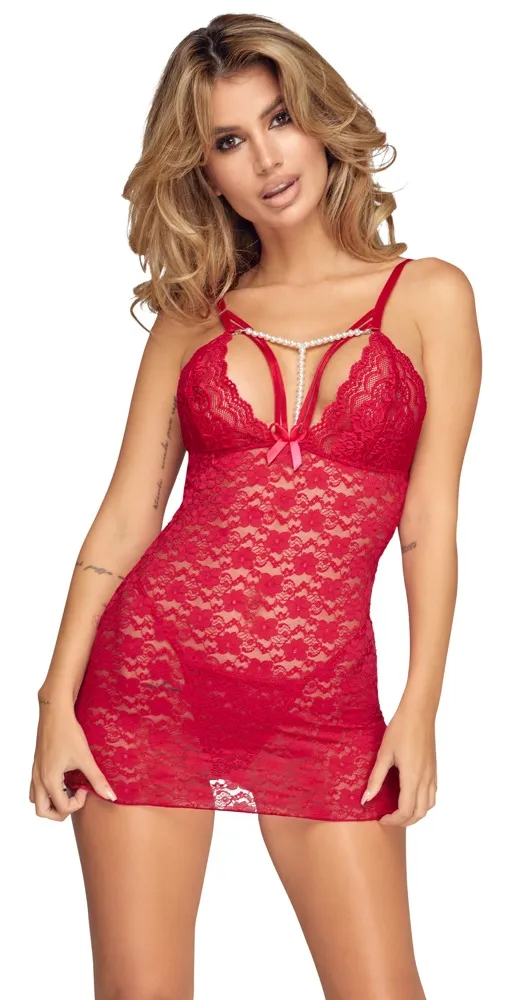 Negligé aus elastischer Spitze inklusive String Negligé aus elastischer Spitze inklusive String