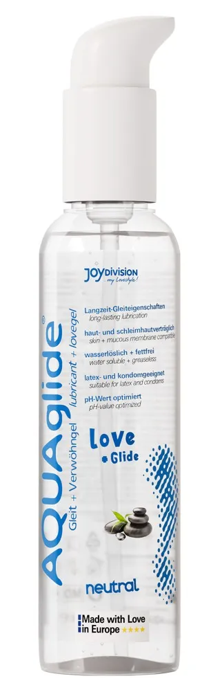 Gleitgel „AQUAglide Love + Glide" auf Wasserbasis Gleitgel „AQUAglide Love + Glide" auf Wasserbasis