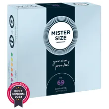 Kondome „69 mm“, transparent, hauchdünn, feucht Kondome „69 mm“, transparent, hauchdünn, feucht