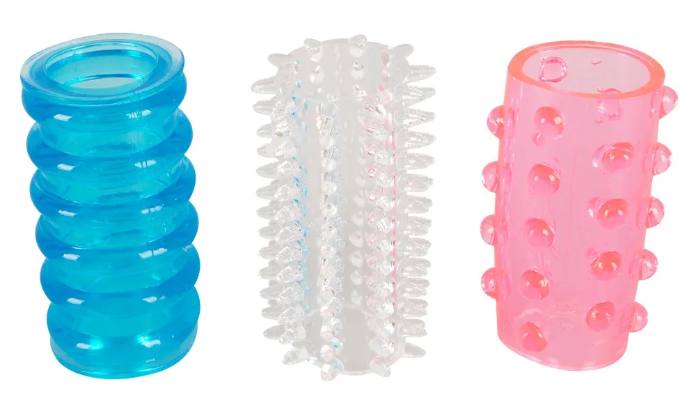 Penismanschetten „Tokio Cockrings“ mit Rillen und Noppen Penismanschetten „Tokio Cockrings“ mit Rillen und Noppen