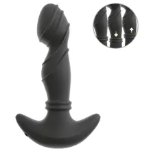 Prostata-Vibrator mit Rimming-Massageringen Prostata-Vibrator mit Rimming-Massageringen