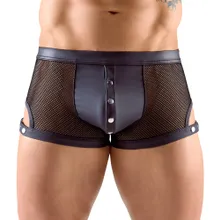 Netz-Pants mit Mattlook-Details Netz-Pants mit Mattlook-Details