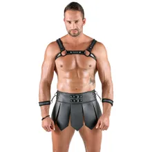 Gladiator-Rock mit Brustharness & Handfesseln Gladiator-Rock mit Brustharness & Handfesseln