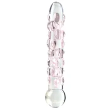 Glasdildo „No. 7“, 17,8 cm, mit Stimulationsnoppen Glasdildo „No. 7“, 17,8 cm, mit Stimulationsnoppen