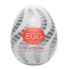 Masturbator „Egg Tornado“ mit Spiralrillen-Stimulationsstruktur Masturbator „Egg Tornado“ mit Spiralrillen-Stimulationsstruktur