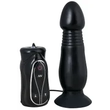 Analplug „Anal Pusher“ mit Stoßfunktion und Vibration Analplug „Anal Pusher“ mit Stoßfunktion und Vibration