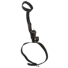 Hals-Handfessel mit Taillengurt Hals-Handfessel mit Taillengurt