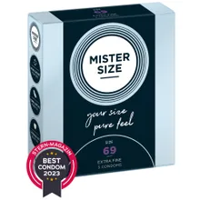 Kondome „69 mm“, transparent, hauchdünn, feucht Kondome „69 mm“, transparent, hauchdünn, feucht